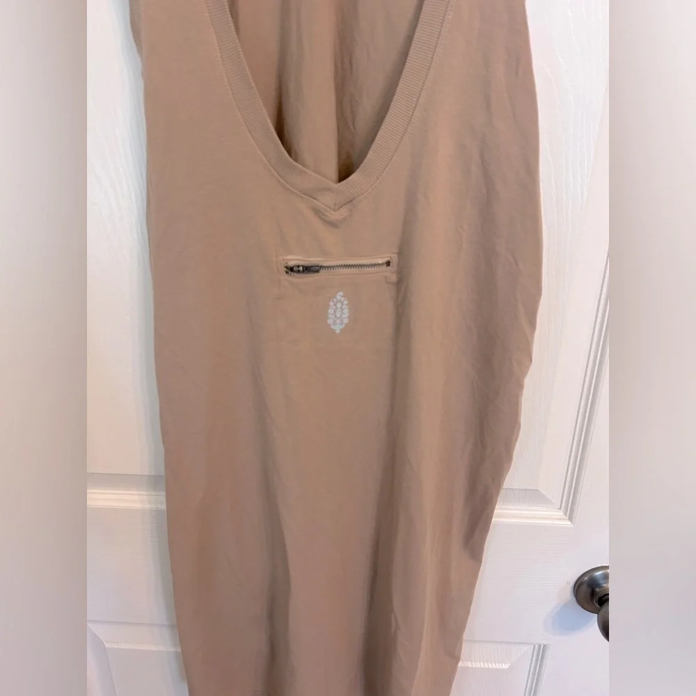 New Free People, Hot Shot Tunic Tank, XS in Tan